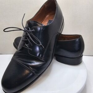 Bostonian Classic First Flex Black Leather Lace Cap Toe Oxford Shoes‎ Size 11 M